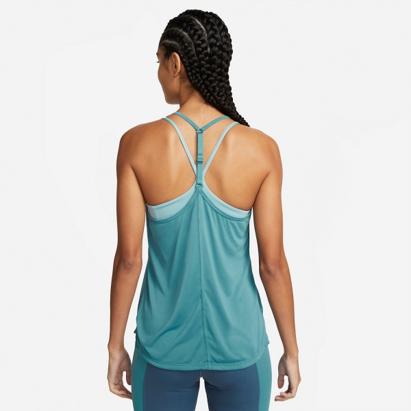 Nike Women's Dri-Fit One Elastika Tank Top, XS, Noise Aqua