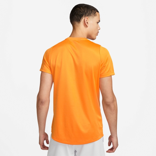 Nike T-shirt Running Dri-FIT Race - Orange/Argenté Femme