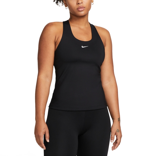 Nike Dri-FIT Swoosh Women's Tennis Tank - Black/White