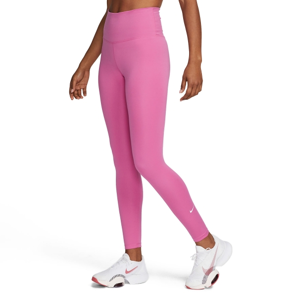 Women's Tennis Pants and Tights Nike One Tights  Cosmic Fuchsia/White DM7278665