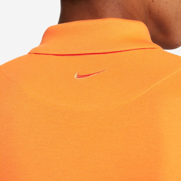 Nike Rafa Logo Men's Tennis Polo - Vivid Orange/White