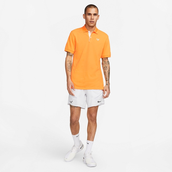 Nike Rafa Logo Polo - Vivid Orange/White/Baltic Blue