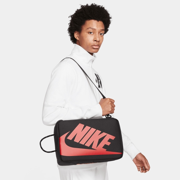 Nike Swoosh Tennis Shoe Bag Black University Red