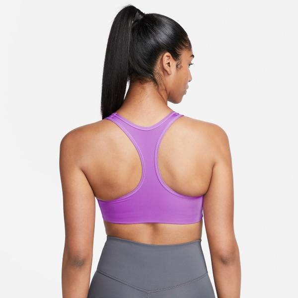 Nike Performance NIKE SWOOSH WOMEN'S MEDIUM-SUPPORT PADDED HIGH-NECK SPORTS  BRA - Medium support sports bra - guava ice/burgundy crush/beige 