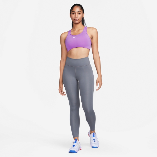 Nike Swoosh Women's Sports Bra - Rush Fuchsia/White