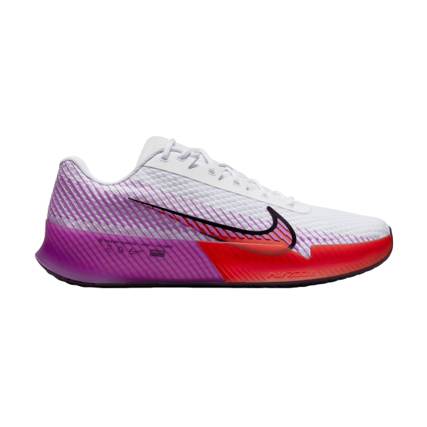 Calzado Tenis Hombre Nike Court Air Zoom Vapor 11 HC  White/Fuchsia Dream/Picante Red/Black DR6966100