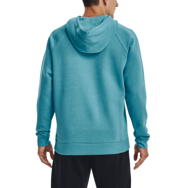 Under Armour Rival Fleece Felpa - Glacier Blue/Onyx White