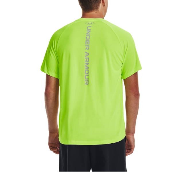 Under Armour Maglia a Manica Corta Uomo - UA Streaker Run - Lime Surge/Lime  Surge/Reflective