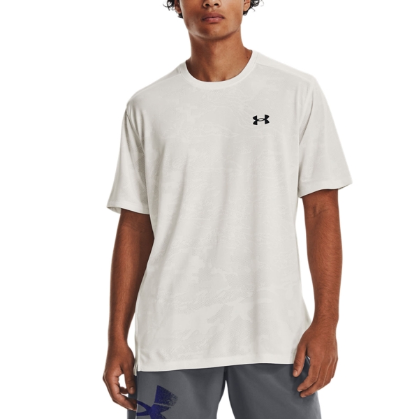 Maglietta Tennis Uomo Under Armour Under Armour Tech Vent Jacquard Camiseta  Gray Mist/Black  Gray Mist/Black 13770520006