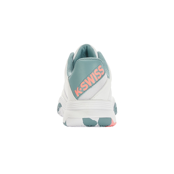K Swiss Court Express Omni Girl s Tennis Shoes White Nile Blue