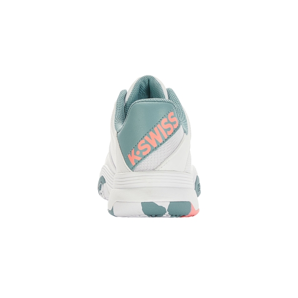 K-Swiss Court Express Omni Niña - White/Nile Blue/Desert Flower