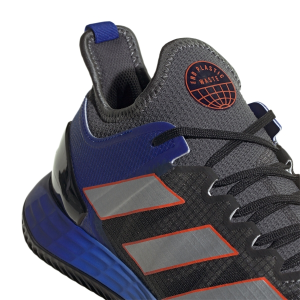 adidas Adizero Ubersonic 4 Clay - Grey Six/Silver Met/Solar Red