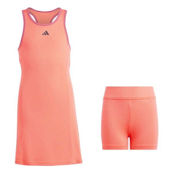 Tennis Dress Girl adidas Club Dress Girl  Coral Fusion HS0565