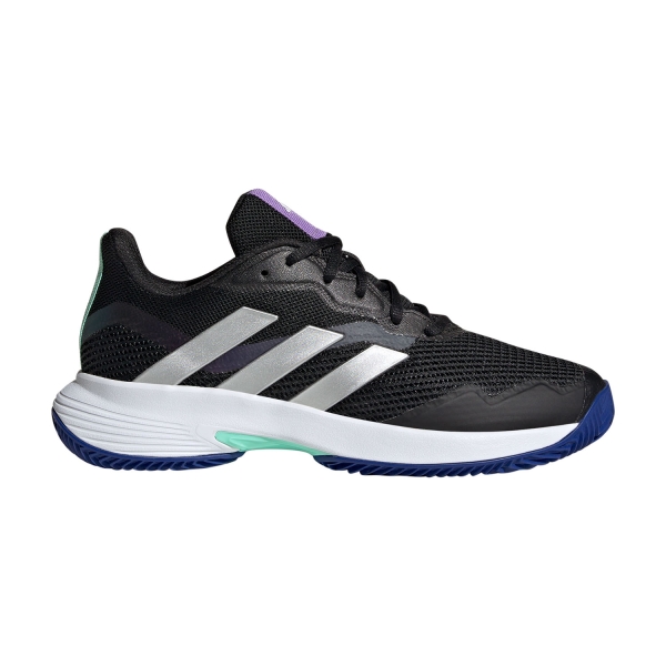 Women`s Tennis Shoes adidas Courtjam Control Clay  Core Black/Silver Met/Pulse Mint HQ8474