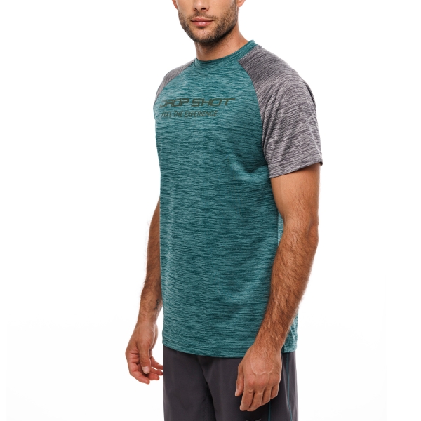 Camisetas de Tenis Hombre Drop Shot Artemis Camiseta  Verde/Gris DT271315