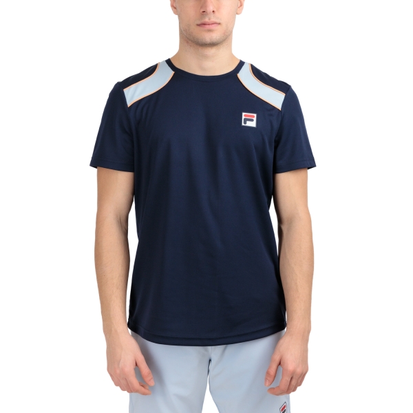Men's Tennis Shirts Fila Filou TShirt  Navy AOM239102E1500