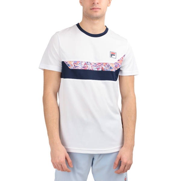 Camisetas de Tenis Hombre Fila Luca Camiseta  White AOM239101E001