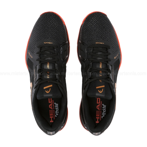 Head Sprint Pro 3.5 SF Clay - Black/Orange