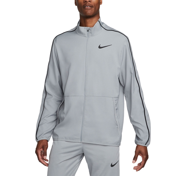 Giacche da Tennis Uomo Nike DriFIT Team Giacca  Particle Grey/Black DM6619073