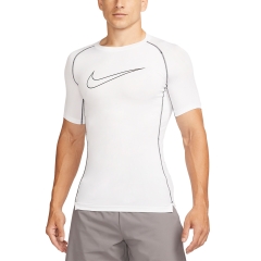 Nike Pro Logo T-Shirt - White/Black