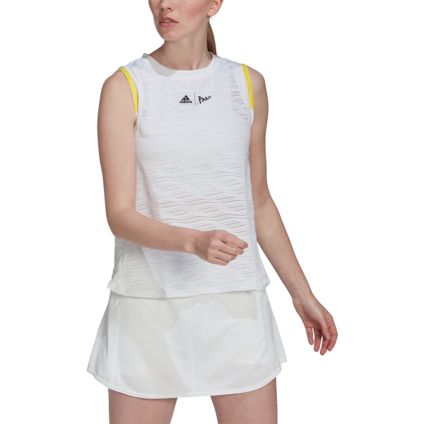 Canotte Tennis Donna adidas adidas London Match Tank  White  White HF6325