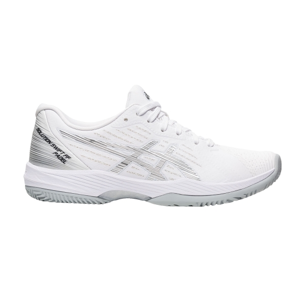Padel Shoes Asics Solution Swift FF Padel  White/Pure Silver 1042A204100