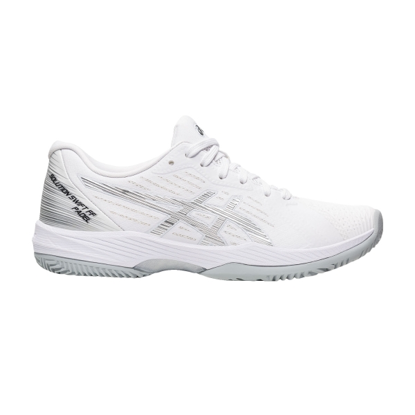 Scarpe Padel Asics Solution Swift FF Padel  White/Pure Silver 1042A204100