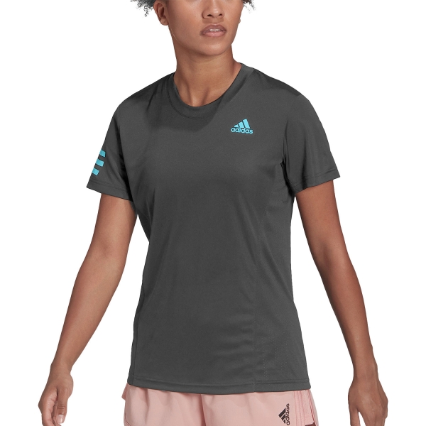 Women`s Tennis T-Shirts and Polos adidas Club TShirt  Grey Six/Pulse Aqua HF1785