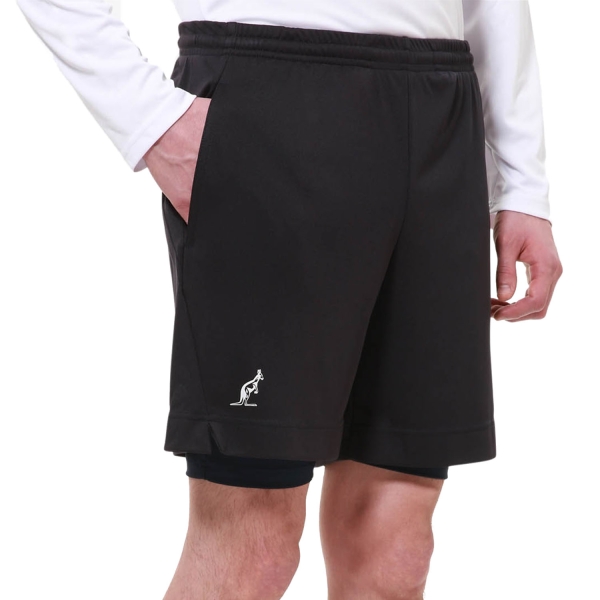 Pantaloncini Tennis Uomo Australian Australian Ace 2 in 1 7in Shorts  Blu Navy  Blu Navy TEUSH0006200