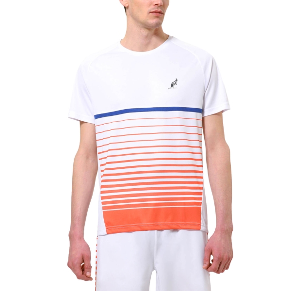 Maglietta Tennis Uomo Australian Australian Ace Logo Camiseta  Bianco  Bianco TEUTS0044002