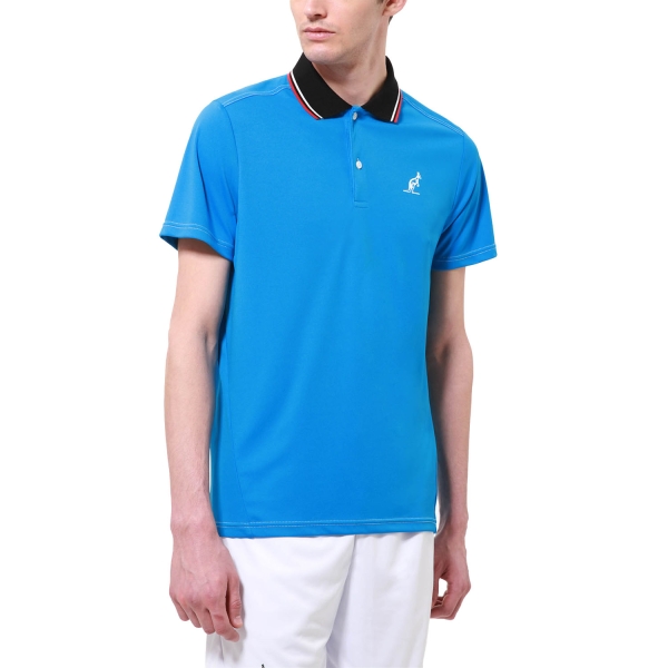 Men's Tennis Polo Australian Ace Technical Polo  Blu Capri/Bianco TEUPO0003626A