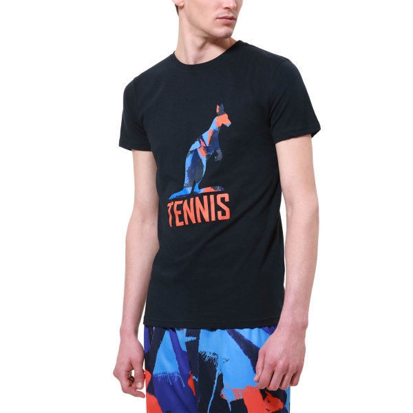 Maglietta Tennis Uomo Australian Australian Graphic Play Camiseta  Blu Navy  Blu Navy TEUTS0047200