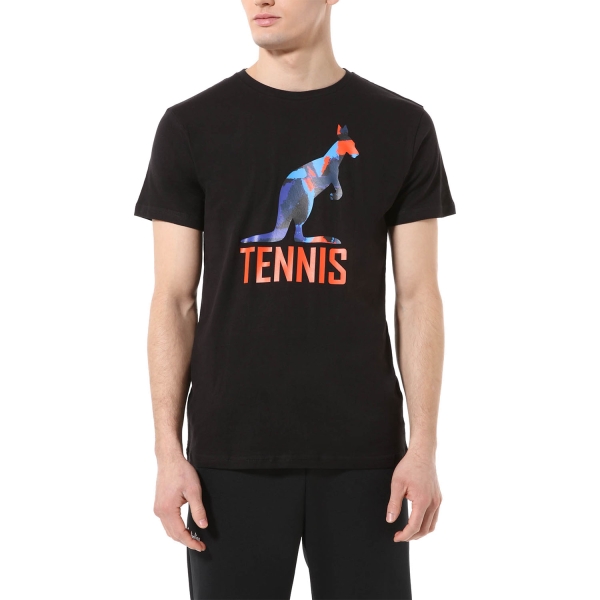 Maglietta Tennis Uomo Australian Australian Graphic Play Maglietta  Nero  Nero TEUTS0047003