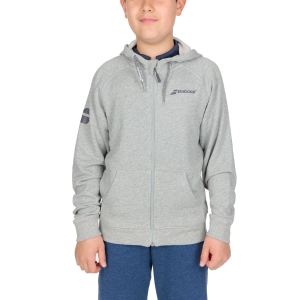 Boy Tracksuit and Hoodie Babolat Exercise Hoodie Boy  High Rise Heather 4BP11213002
