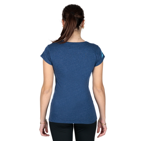 Babolat Exercise Stripes T-Shirt - Estate Blue Heather