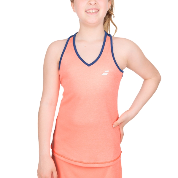 Top y Camisetas Niña Babolat Play Top Nina  Fluo Strike/Estate Blue 3GTD0715053