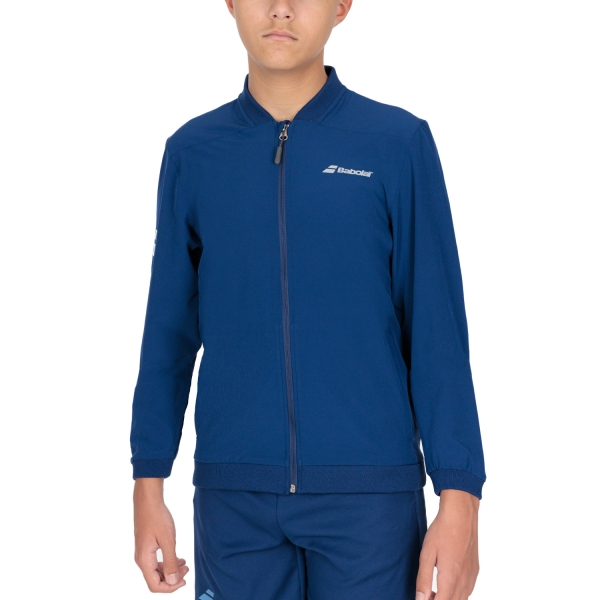 Tennis Jackets for Boys Babolat Play Jacket Boy  Estate Blue 3JP11214000