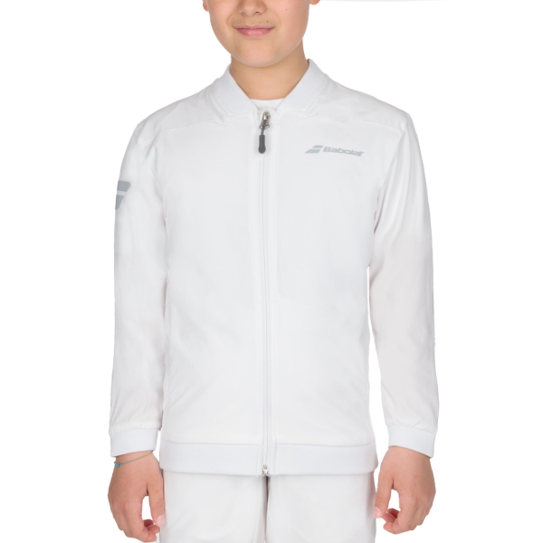 Giacche Tennis Boy Babolat Babolat Play Jacket Boy  White  White 3JP11211000