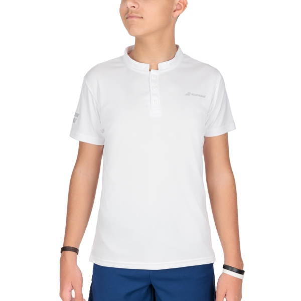 Tennis Polo and Shirts Boy Babolat Play Polo Boy  White 3BP10211000