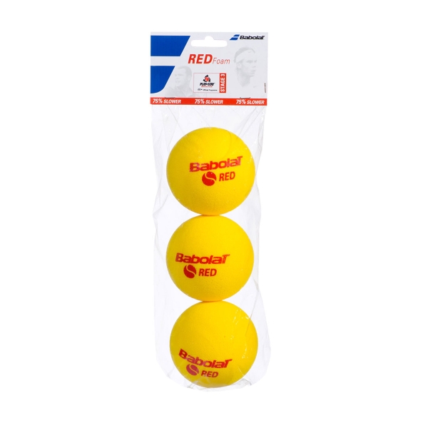 Babolat Tennis Balls Babolat Red Foam  Pack of 3 Balls 501037
