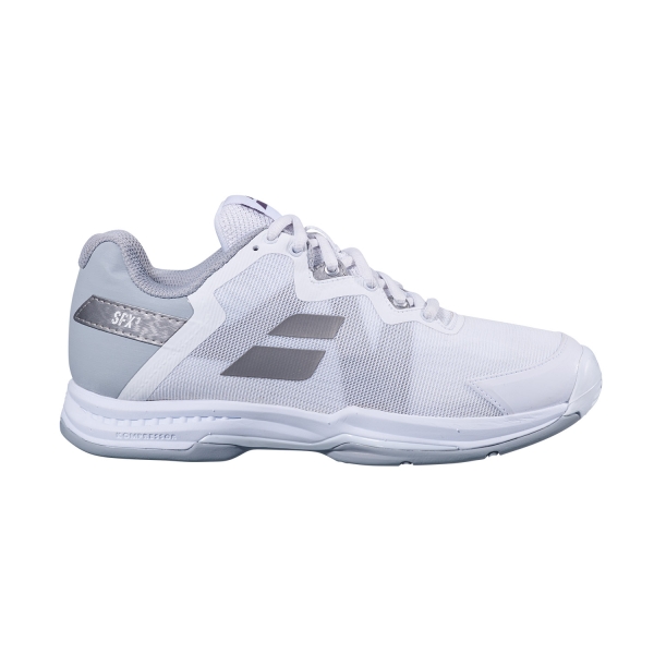 Women`s Tennis Shoes Babolat SFX3 All Court  White/Silver 31S205301019