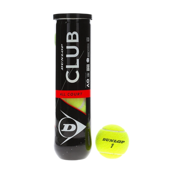 Pelotas Tenis Dunlop Dunlop Club All Court  Tubo da 4 Palline 601335