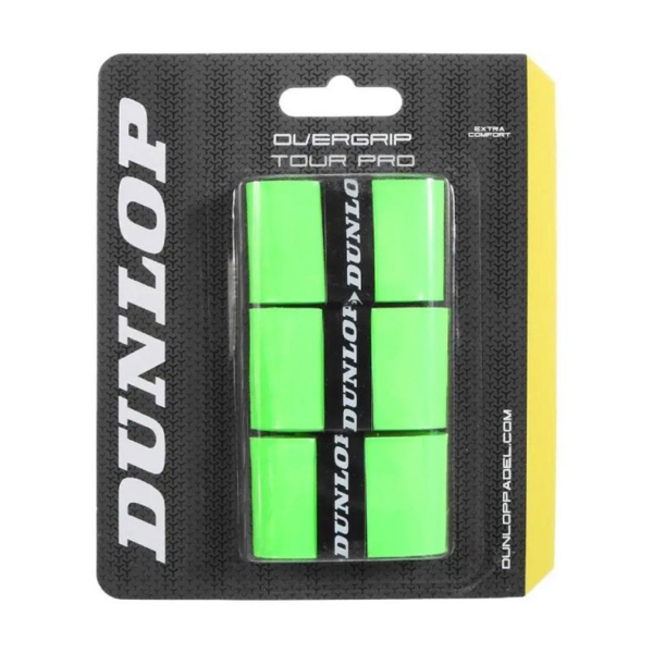 Padel Accessories Dunlop Tour Pro x 3 Overgrip  Green 623800