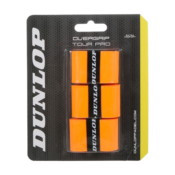 Accessori Padel Dunlop Tour Pro x 3 Overgrip  Orange 623801