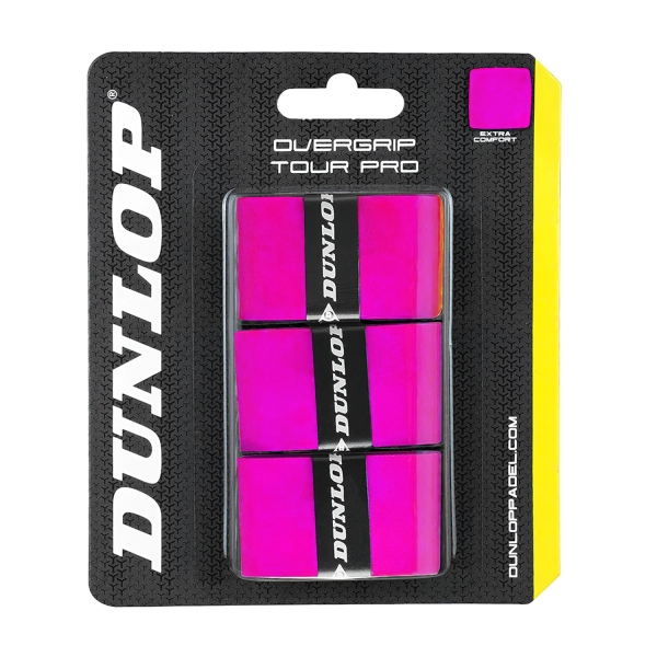 Accesorios Padel Dunlop Tour Pro x 3 Sobregrip  Pink 623802