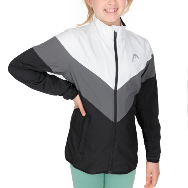 Tennis Jackets Girls Head Club 22 Jacket Girl  Black 816401BK