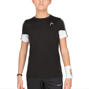 Tennis Polo and Shirts Boy Head Club 22 Tech TShirt Boy  Black 816171BK