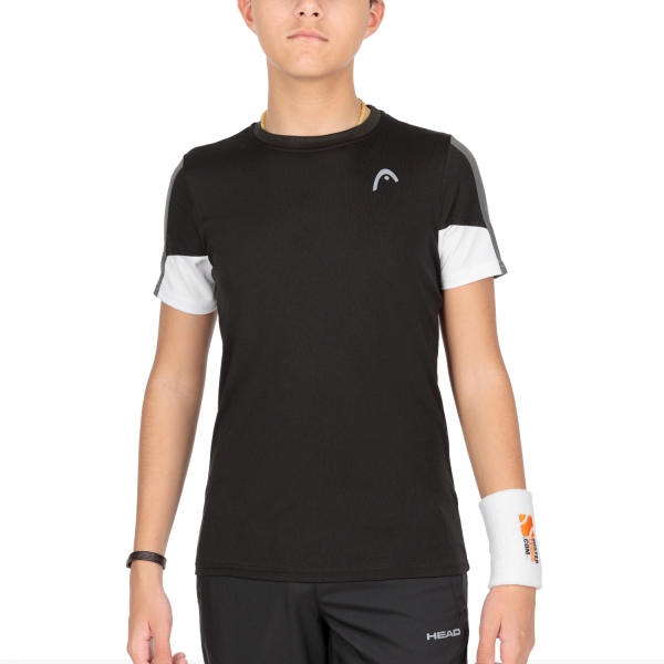 Polo y Camiseta de Tenis Niño Head Club 22 Tech Camiseta Nino  Black 816171BK