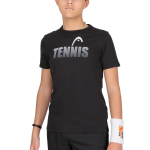 Tennis Polo and Shirts Boy Head Club Colin TShirt Boy  Black 816302BK