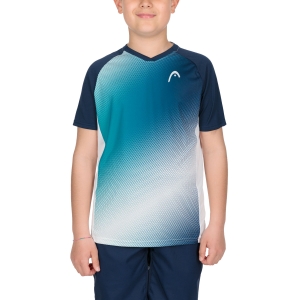 Tennis Polo and Shirts Boy Head Topspin TShirt Boy  Print Vision/Petrol 816062XPPT